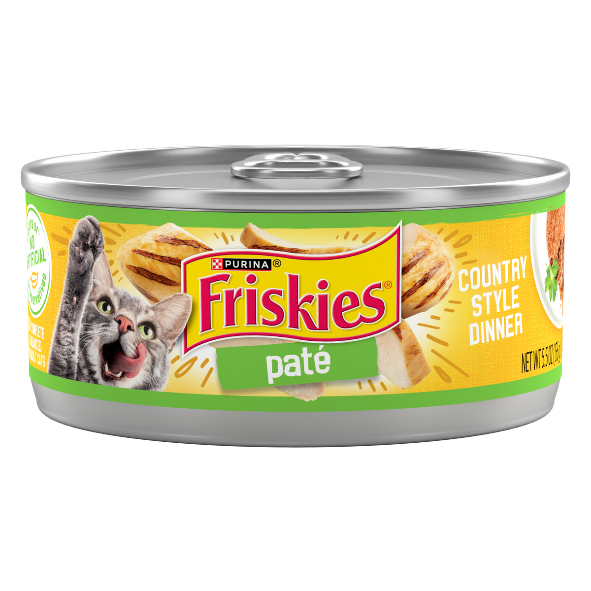 FRISKIES CAT FOOD 5.5 OZ PATE | COUNTRY STYLE DINNER