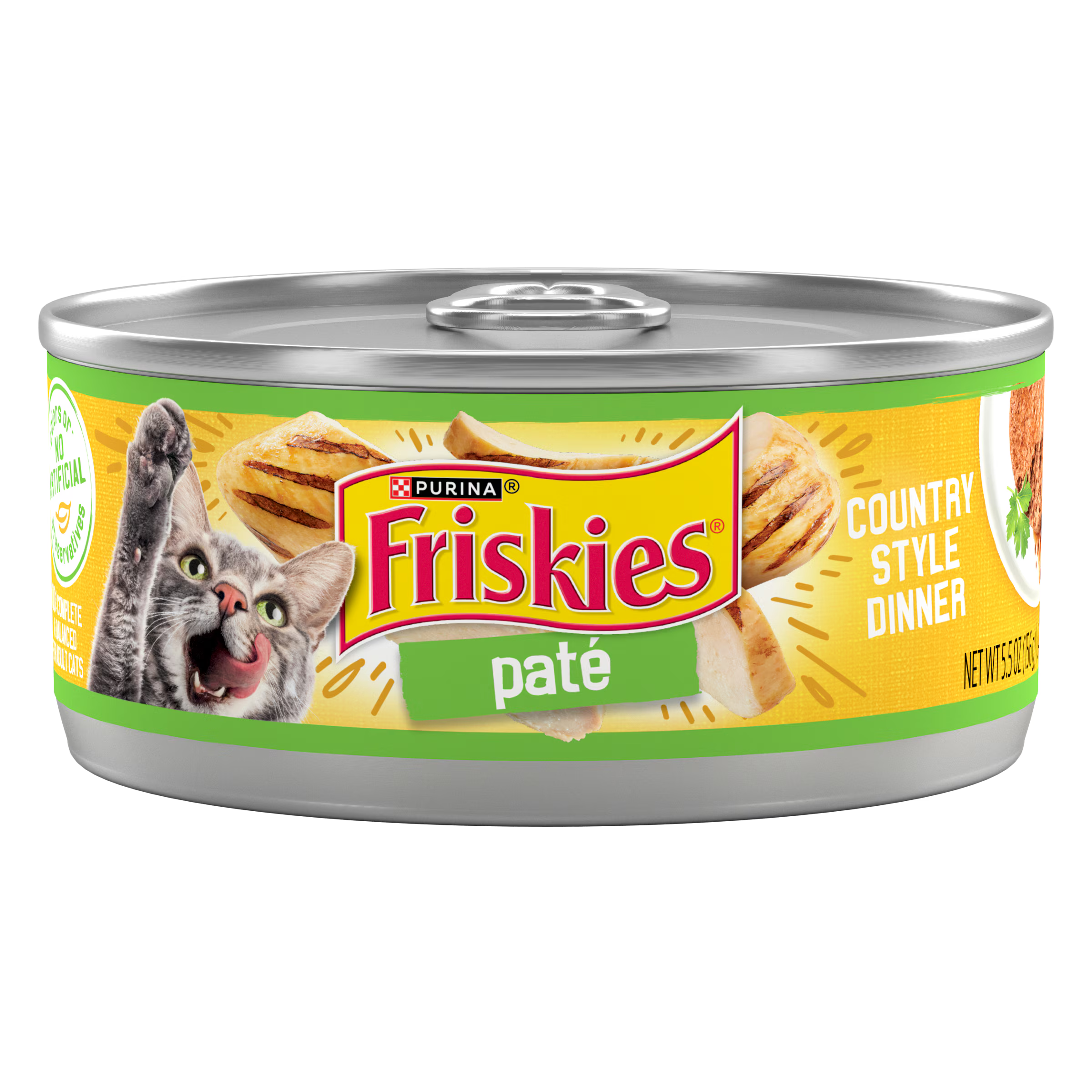 FRISKIES CAT FOOD 5.5 OZ PATE | COUNTRY STYLE DINNER