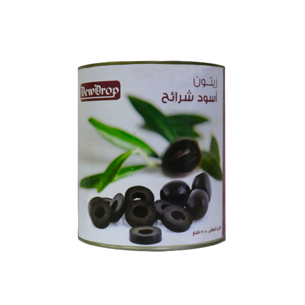 DEWDROP OLIVES 3 KG SLICES | BLACK