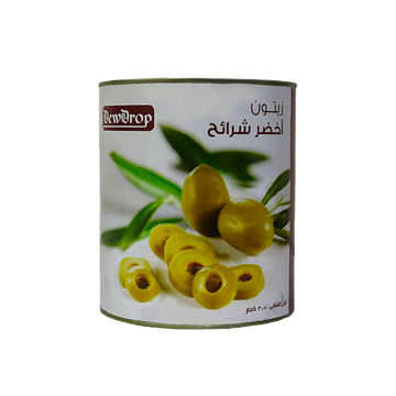 DEWDROP OLIVES 2.5 KG SLICES | GREEN
