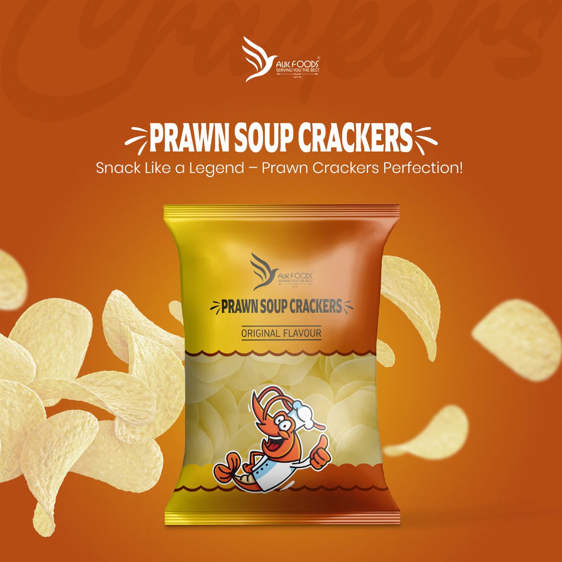 AUK FISH SOUP CRACKERS 200 G ORIGINAL PRAWN