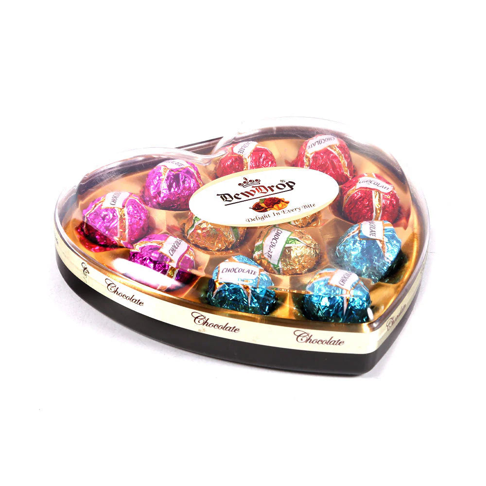 DEWDROP CHOCOLATE 150 G HEART COLOR | H12C1