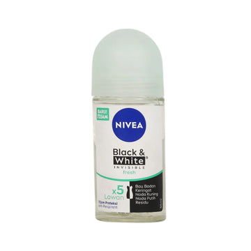 NIVEA ROLL ON 50 ML WOMEN | INVISIBLE BLACK & WHITE FRESH