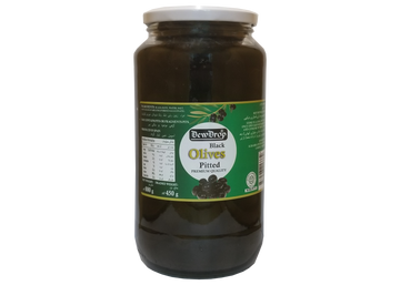 DEWDROP OLIVES BLACK 880 G / 450 G PITTED