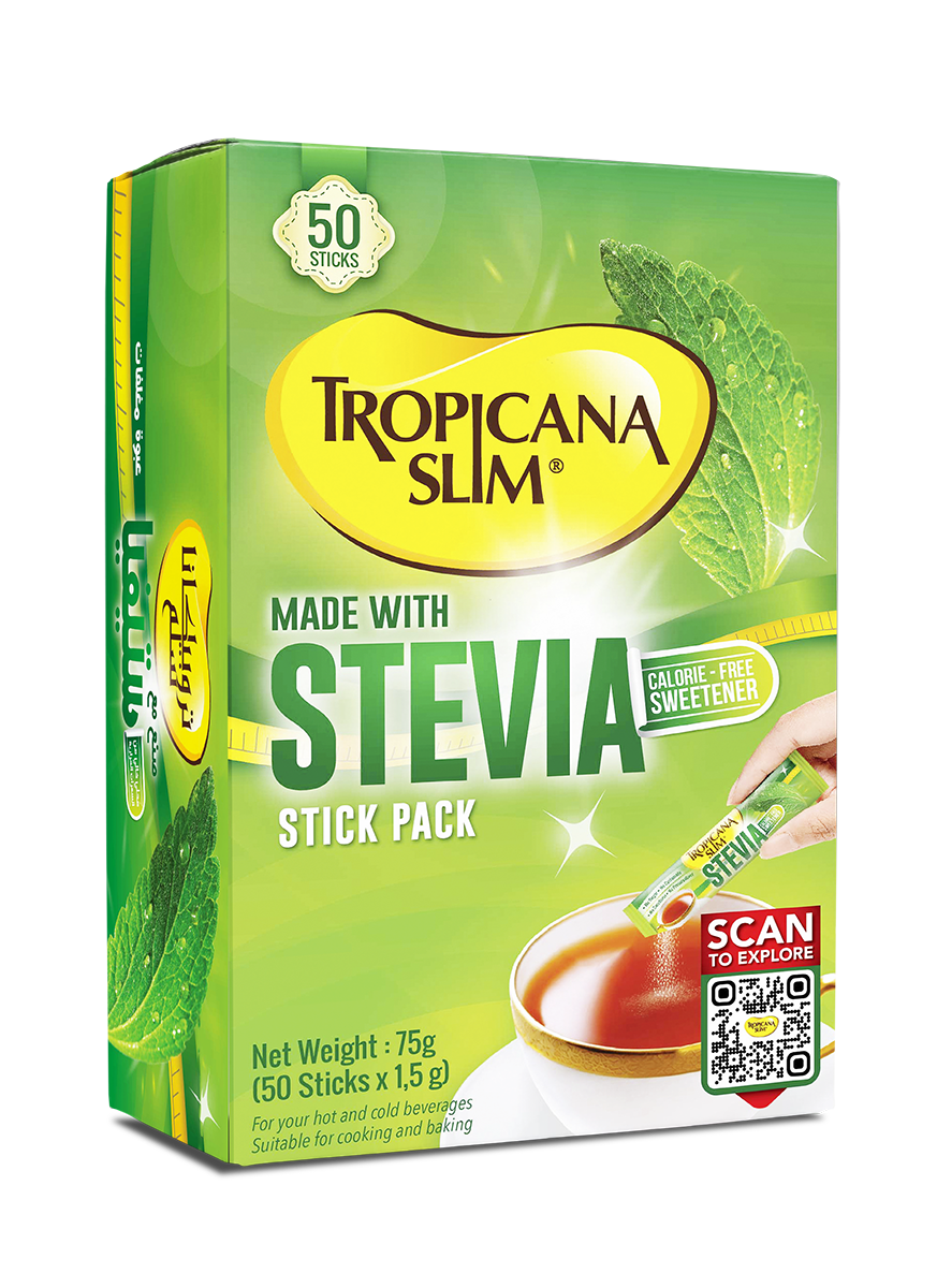 TROPICANA SLIM STEVIA STICKS 1.5 G 100S DIET