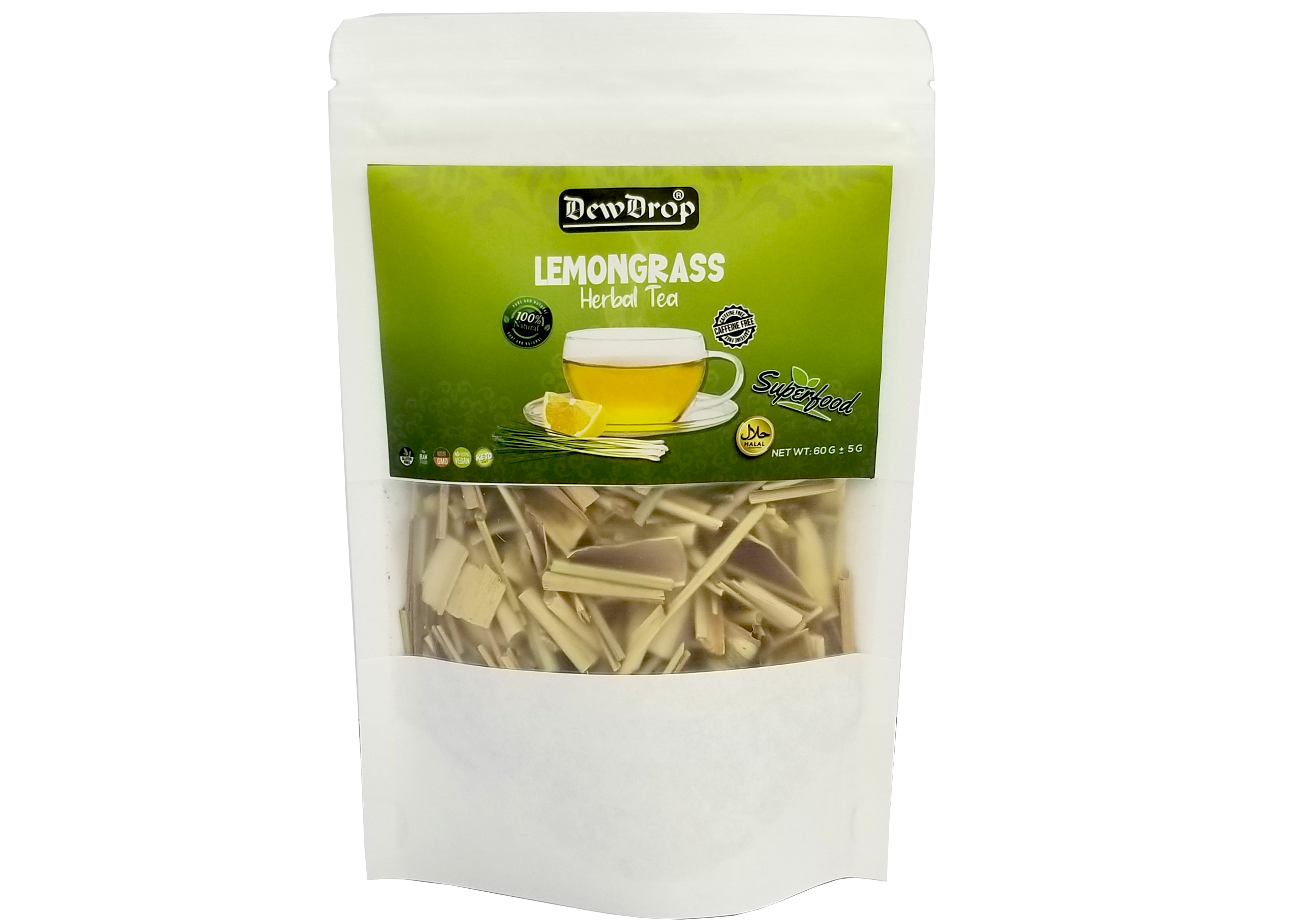 DEWDROP HERBAL TEA 60 G LEMON GRASS