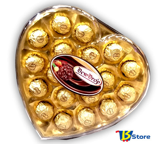DEWDROP CHOCOLATE 225 G HEART DIAMOND | H18GD
