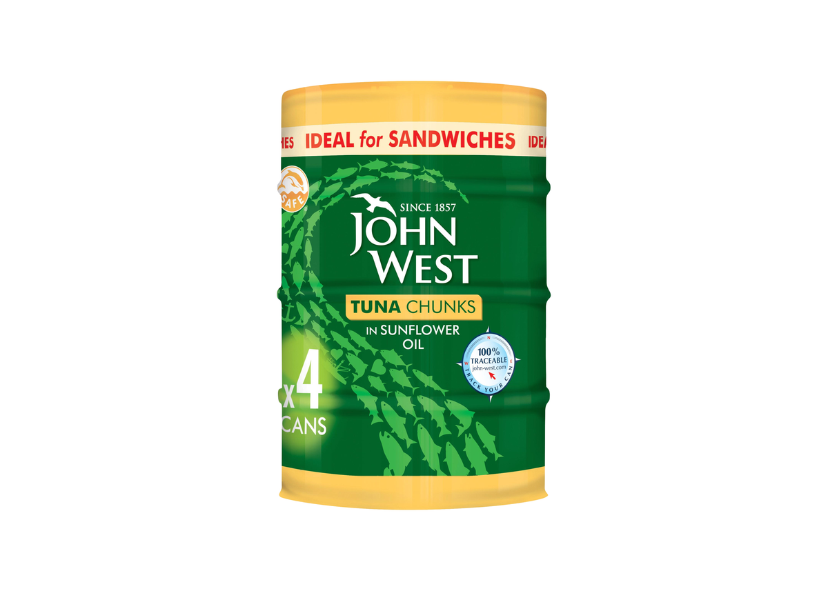 JW TUNA 132 G CHUNKS | SUNFLOWER OIL