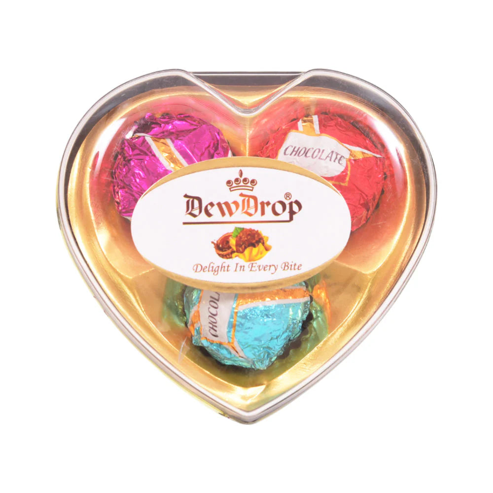 DEWDROP CHOCOLATE 38 G MINI HEART COLOR | H03C1