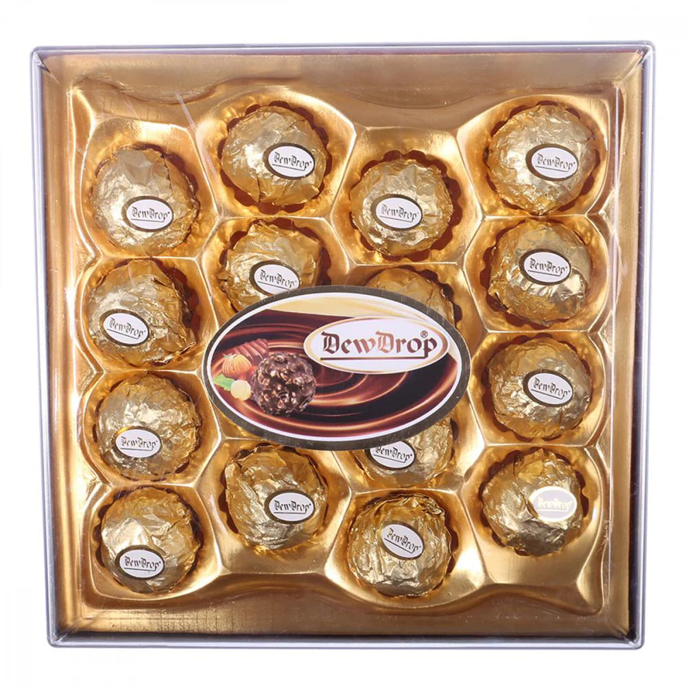 DEWDROP CHOCOLATE 200 G SQUARE GOLDEN | S16G
