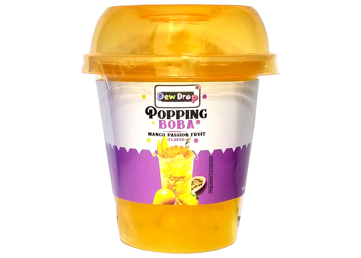DEWDROP BOBA DRINK 230 ML MANGO PASSION FRUIT