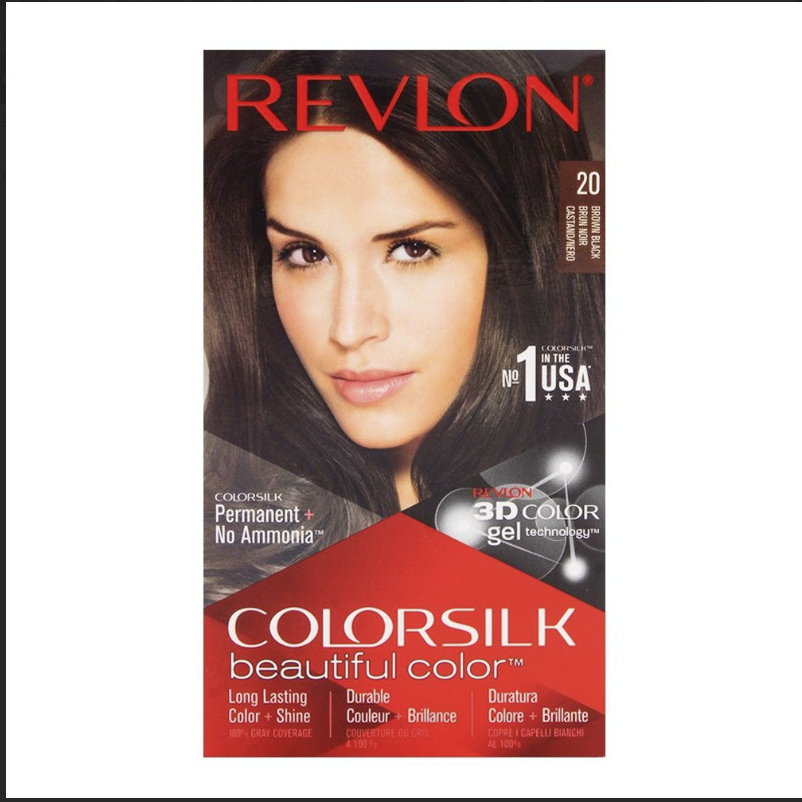 REVLON COLOR # 20 BROWN BLACK
