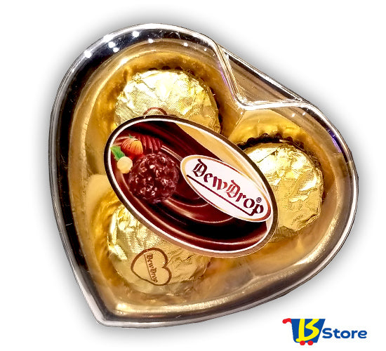 DEWDROP CHOCOLATE 38 G MINI HEART | H03G