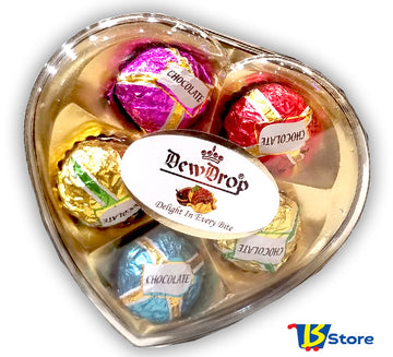 DEWDROP CHOCOLATE 63 G HEART COLOR | H05C1