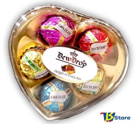 DEWDROP CHOCOLATE 63 G HEART COLOR | H05C1