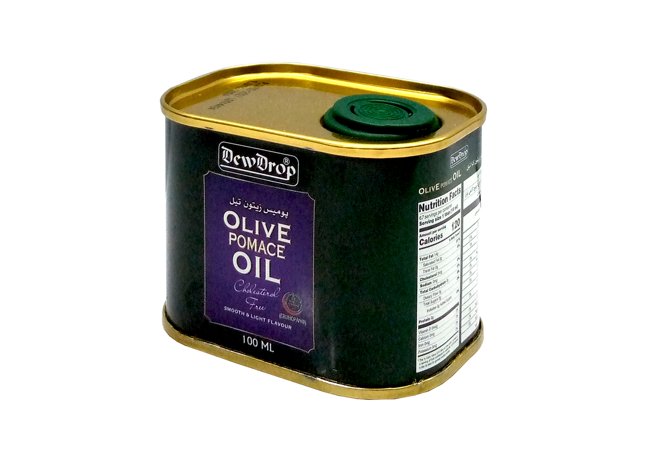 DEWDROP OLIVE OIL 100 ML POMACE TIN