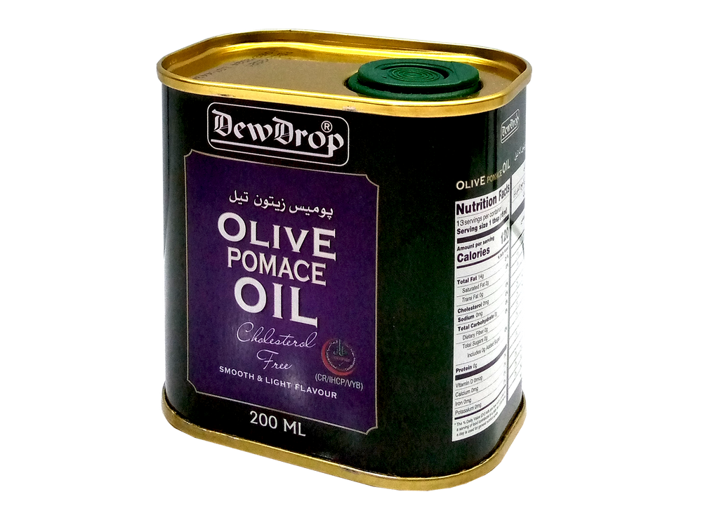 DEWDROP OLIVE OIL 200 ML POMACE TIN