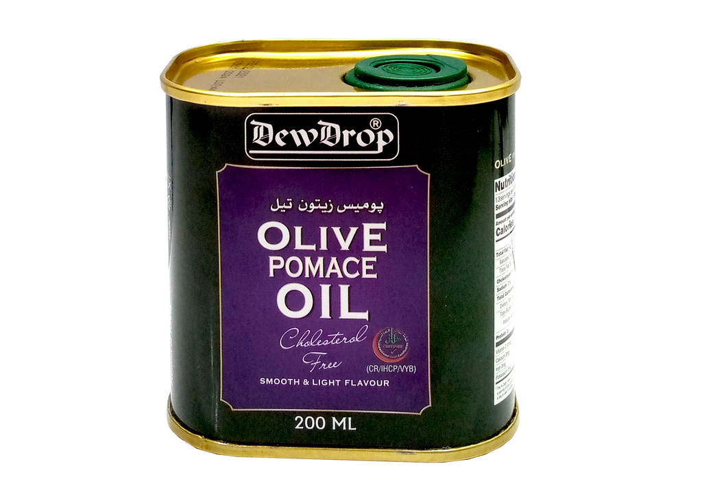 DEWDROP OLIVE OIL 200 ML POMACE TIN