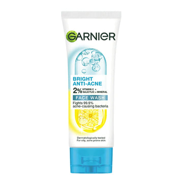 GARNIER FACEWASH 100 ML BRIGHT COMPLETE | ANTI ACNE