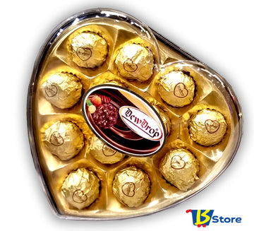 DEWDROP CHOCOLATE 150 G HEART GOLDEN | H12G