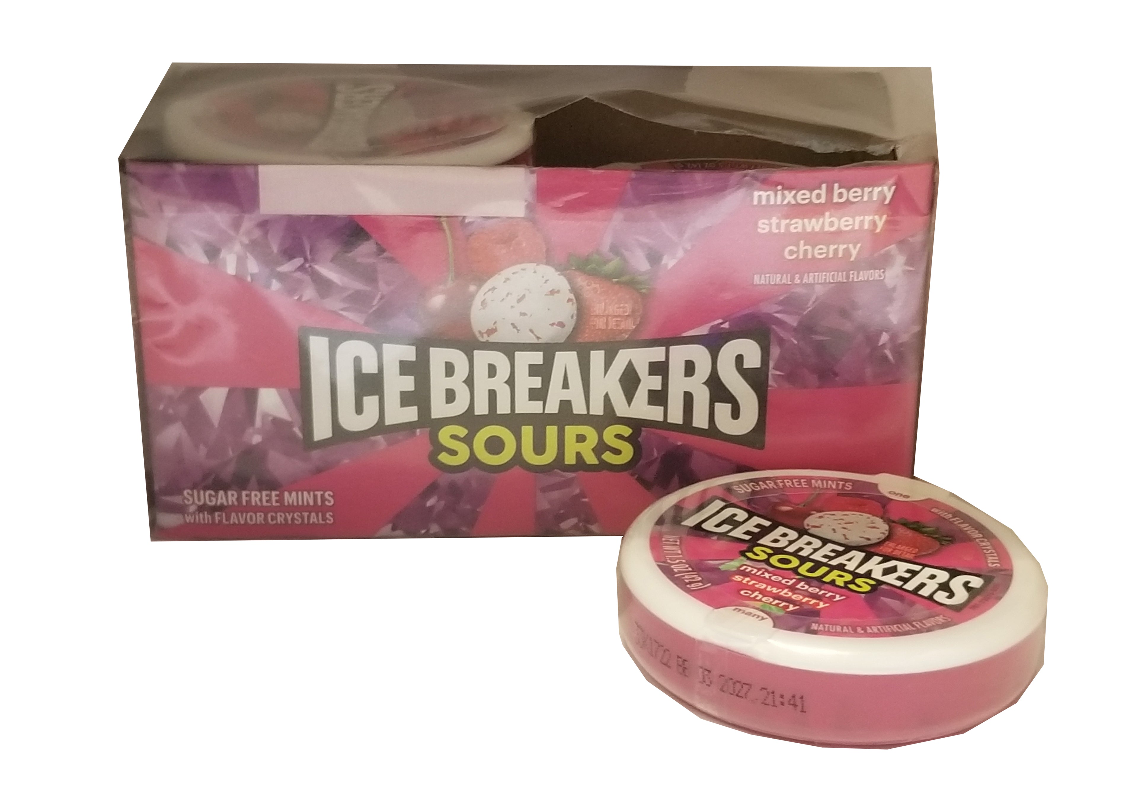 ICE BREAKERS CANDY 42 G SOURS MIXED BERRY