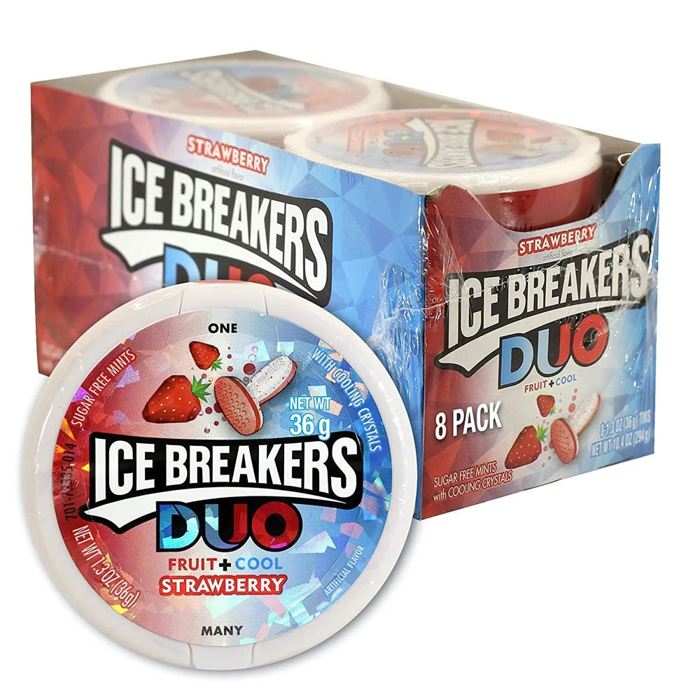 ICE BREAKERS CANDY 36 G DUO STRAWBERRY