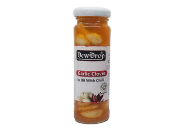 DEWDROP GARLIC CLOVES 100 G / 60 G CHILLI OIL