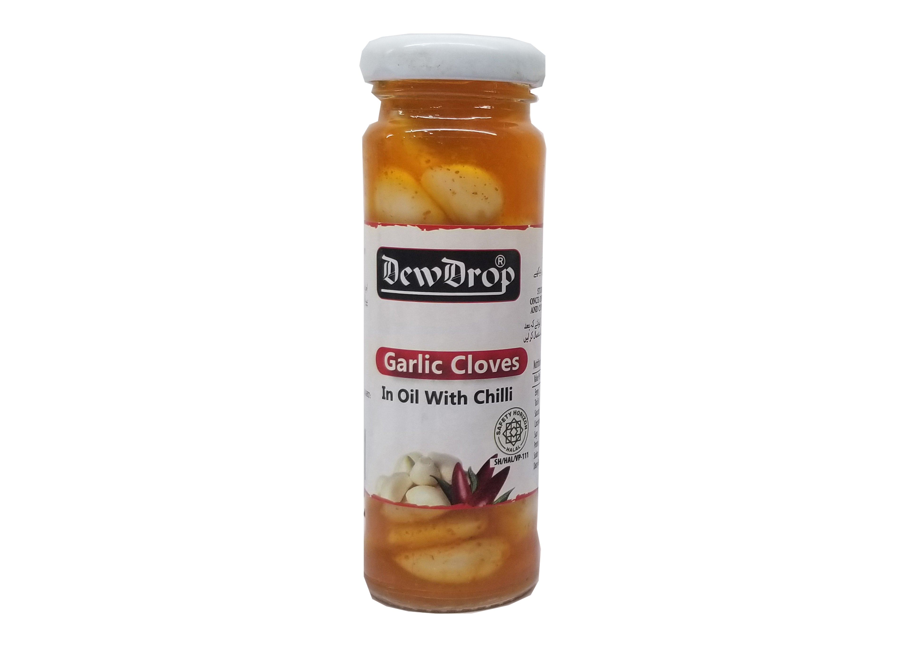 DEWDROP GARLIC CLOVES 100 G / 60 G CHILLI OIL