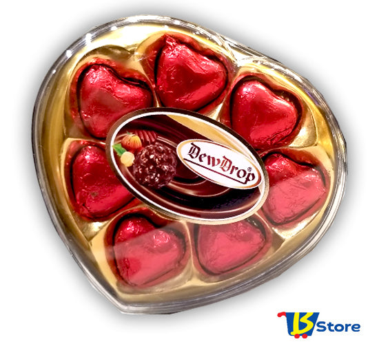 DEWDROP CHOCOLATE 64 G RED HEART | H08RH1