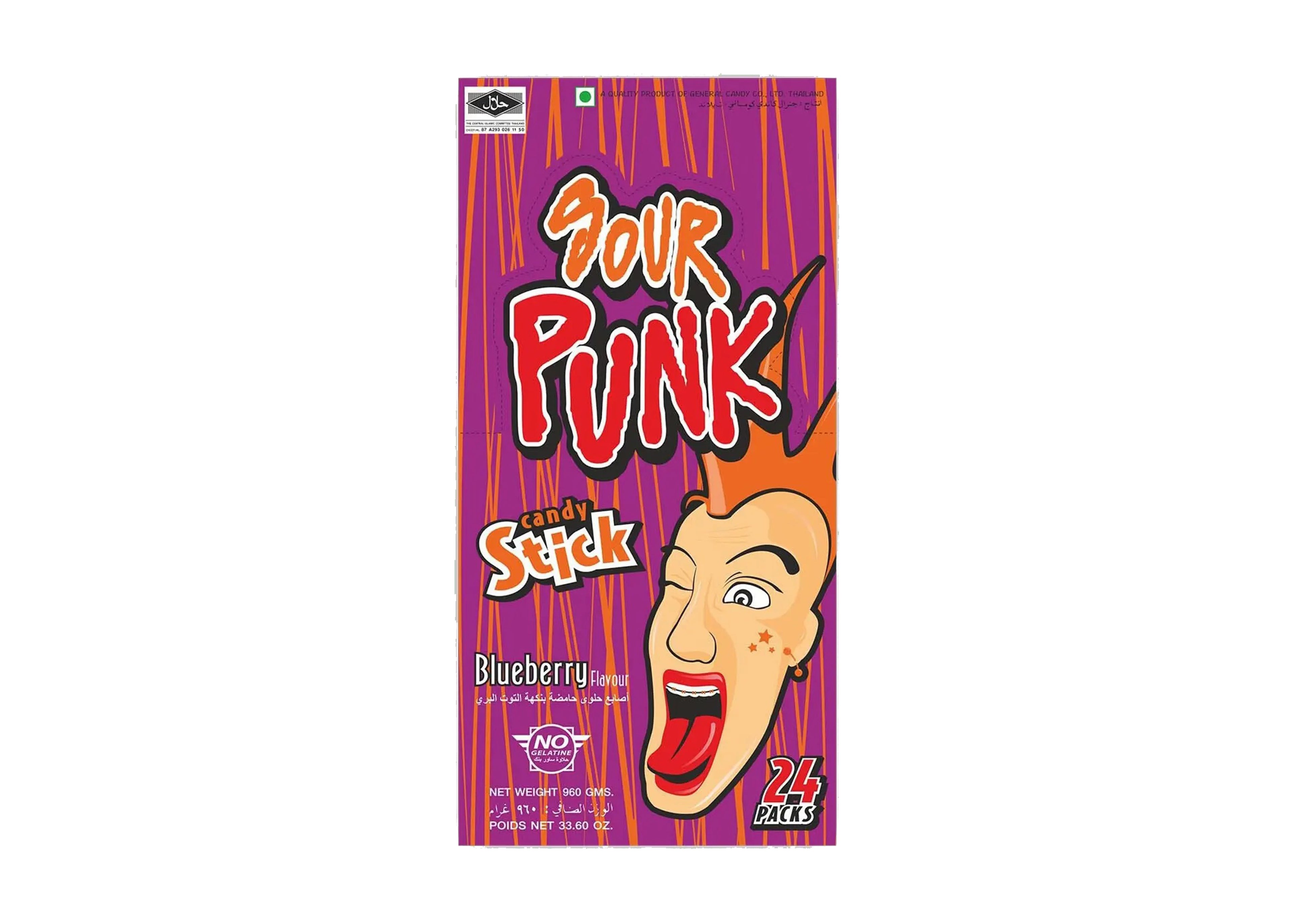 SOUR PUNK STICK 36S BLUEBERRY