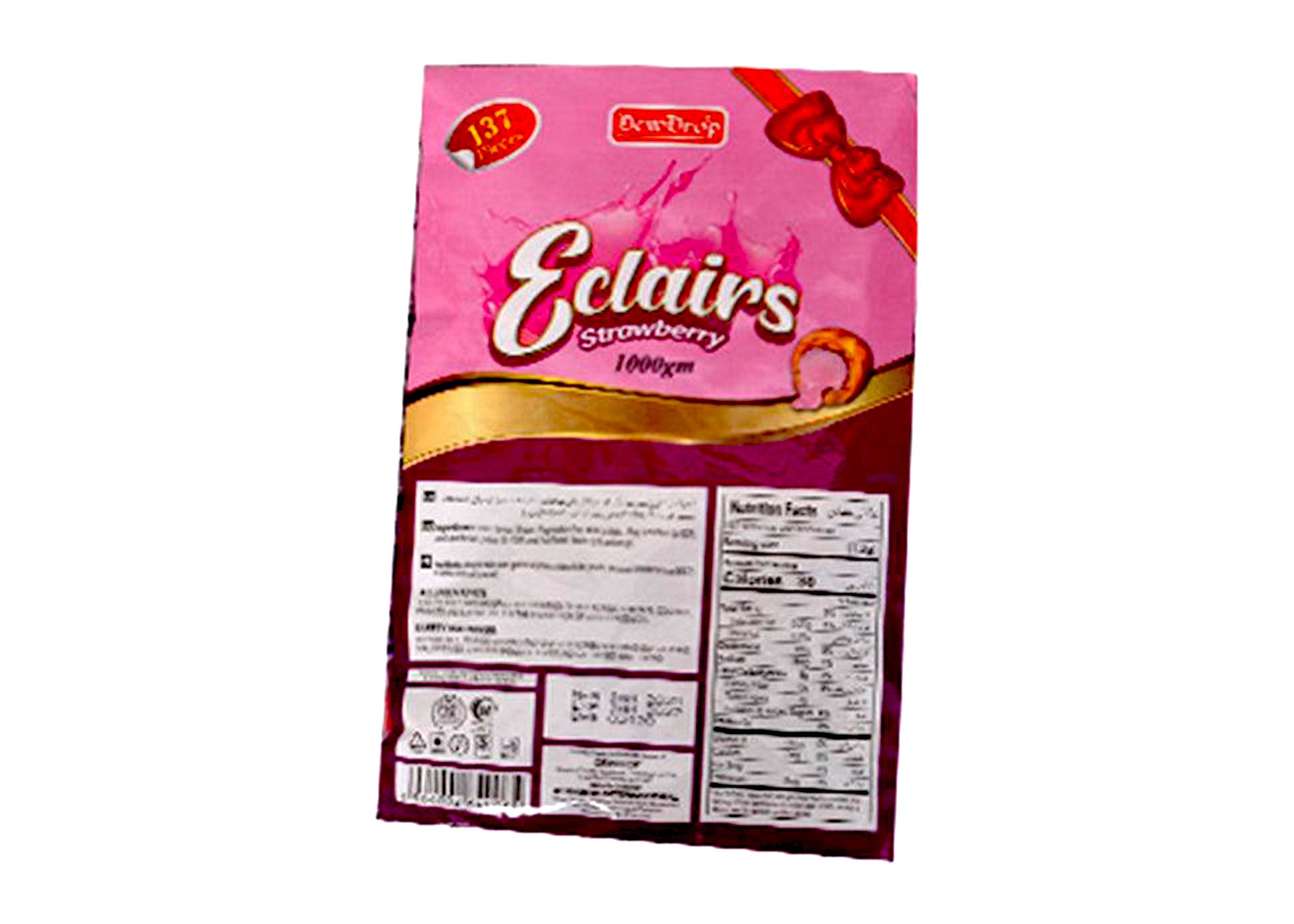 DEWDROP ECLAIR TOFFEE 770 G 137-PCS STRAWBERRY