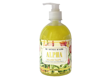 ALPHA HANDWASH 500 ML YELLOW TULIPS