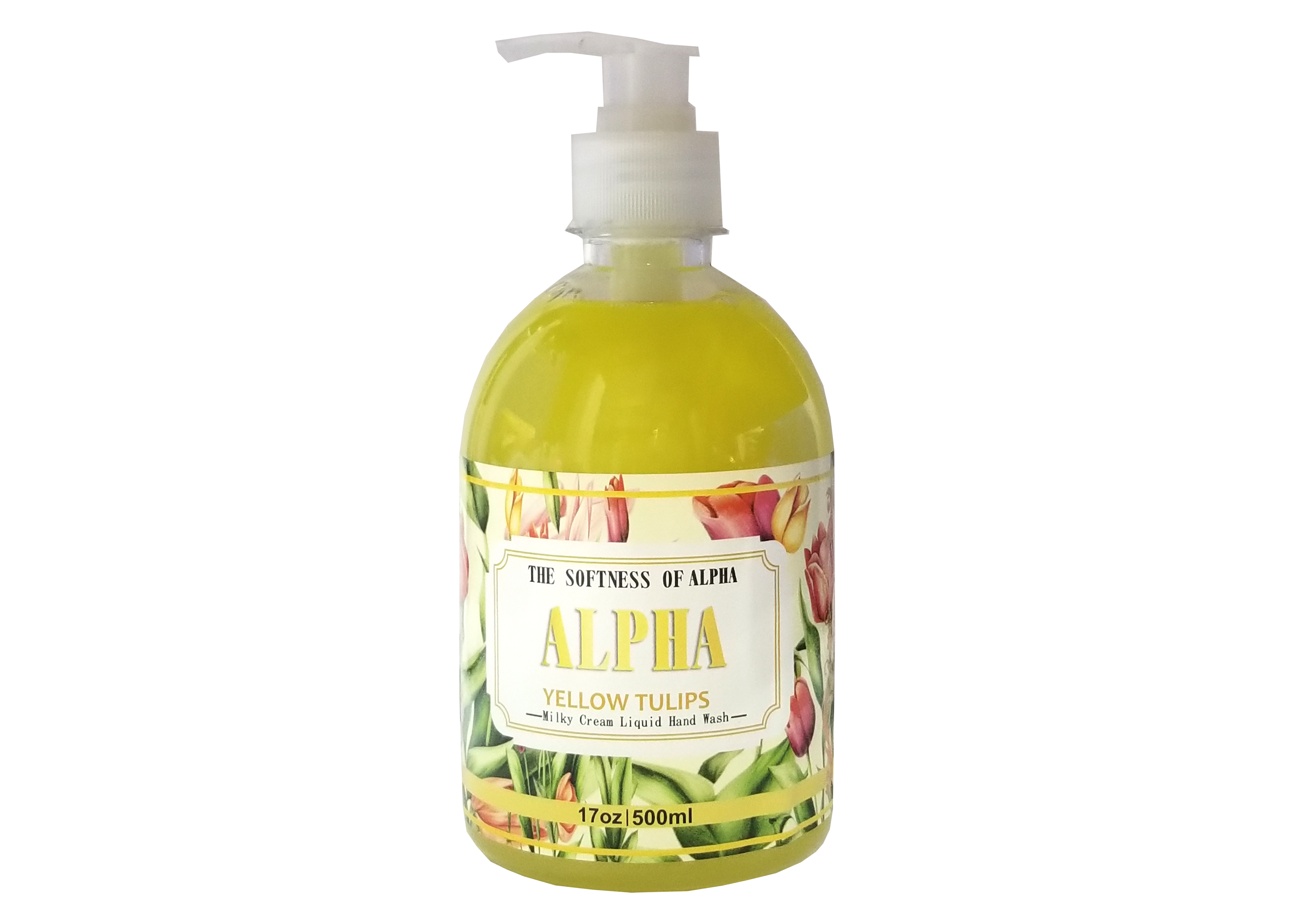 ALPHA HANDWASH 500 ML YELLOW TULIPS