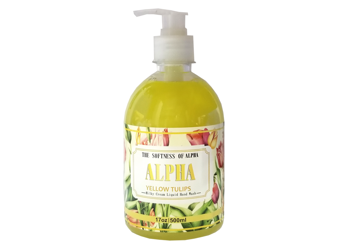 ALPHA HANDWASH 500 ML YELLOW TULIPS